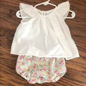 Ralph Lauren 3 month outfit top bloomer set
